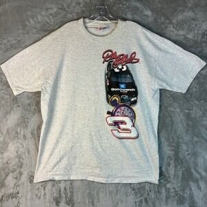 Vintage Dale Earnhardt NASCAR T-Shirt XL Competitors View Time Flies Gray No 3